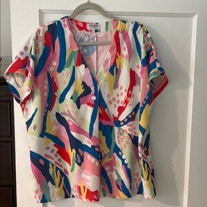 Crosby by mollie Burch Abstract Print Women's Top